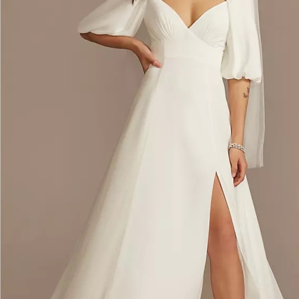 Elegant White Women's Dress